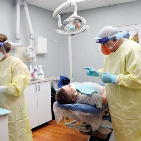 A patient is seen at the Community Care Clinic of Rowan County where they’ve recently began seeing some in-house patients. The clinic has predominantly done telemedicine for many of its patients. Shavonne Potts/Salisbury Post